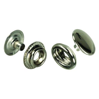 JR Products® - Aluminium Fabric-To-Fabric Snap Set