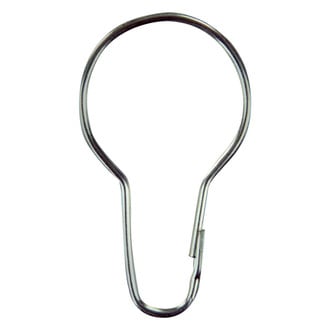 JR Products® - Zinc Plated Steel Metal Shower Curtain Rings