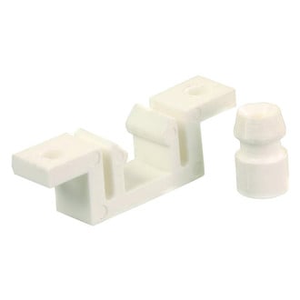 JR Products® - White Plastic Door Latch Assembly