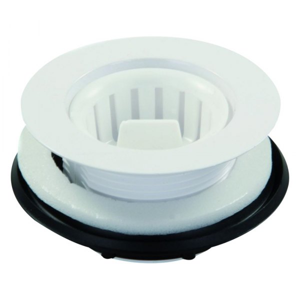 JR Products® - Plastic White Kitchen Strainer with Threaded Basket