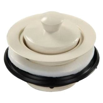 JR Products® - Plastic Parchment Bath/Shower Strainer with Pop-Stop Stopper