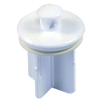 JR Products® - Plastic White Pop-Up Stopper