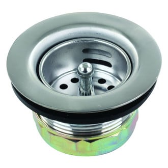 JR Products® - Cast Steel Kitchen Strainer with Push-In Basket