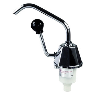 JR Products® - Stainless Steel Chrome J-Spout Drinking Fountain with Black Knob