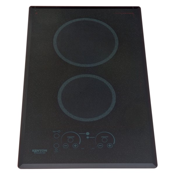 Kenyon Grills® - Lite-Touch Q™ 2600W 2 Burners Black Built-In Electric Cooktop