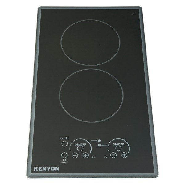 Kenyon Grills® - Lite-Touch Q™ Cortez 2400W 2 Burners Black Built-In Electric Cooktop