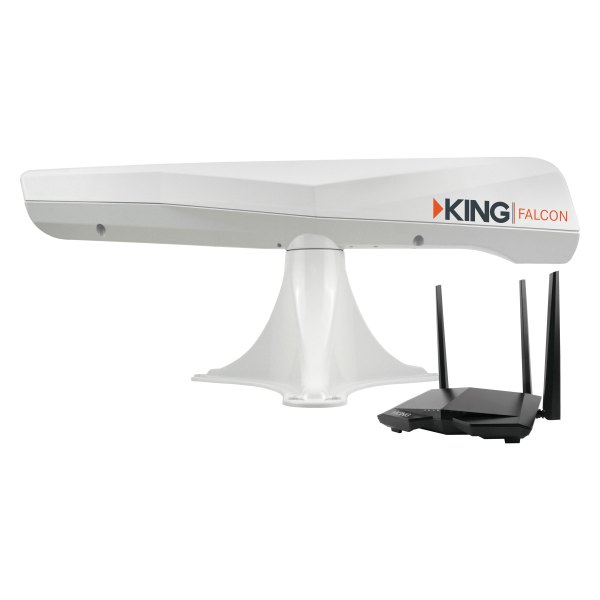 King® - Falcon™ White WiFi Antenna and WiFi Booster