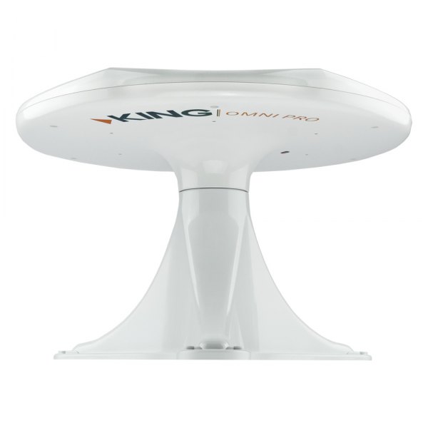 King® - OmniPro™ White Multidirectional Amplified VHF/UHF Digital Antenna with Mount