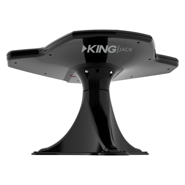 King® - Jack™ Black Directional Amplified VHF/UHF Digital Antenna with Mount