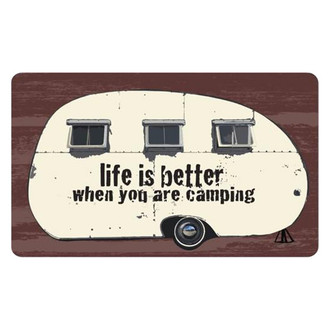 Kittrich® CAMP-15341-20 - Stephan Roberts™ "Life's Better When You're Camping #2" 18" x 30" Designer Comfort Kitchen Mat