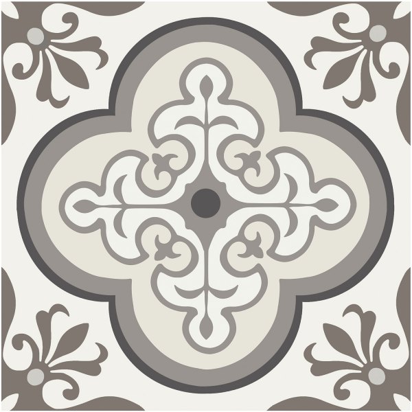 Kittrich® - Con-Tact™ FloorAdorn™ Neutral Traditional 12" x 12" Vinyl Carpet Tiles