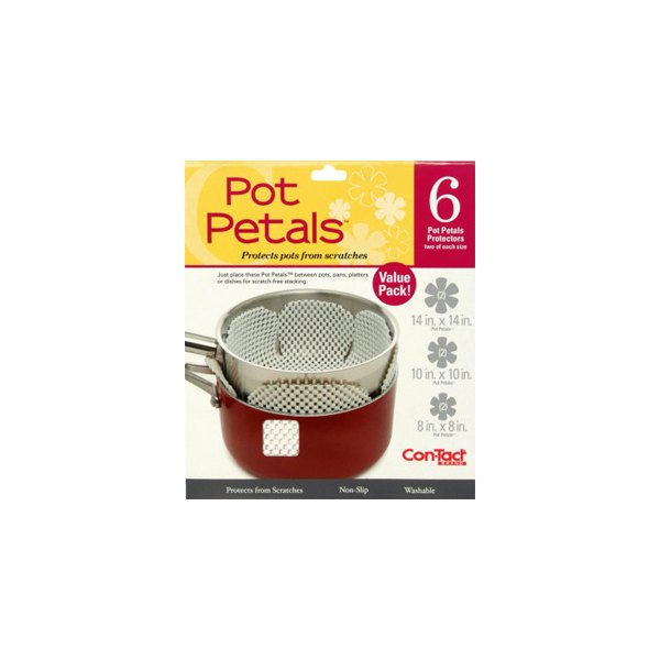 Kittrich® - Pot Petals™ Plain White Cookware Protectors