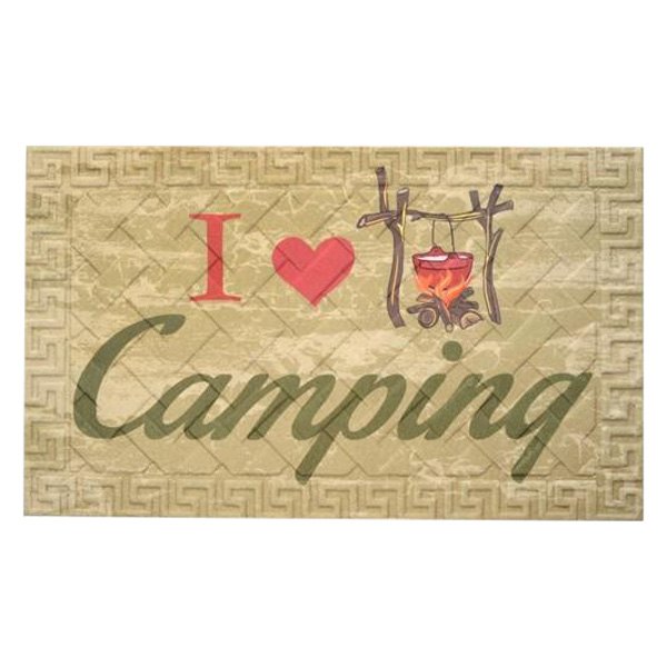 Kittrich® - "I Love Camping" 18" x 30" Rubber Door Mat