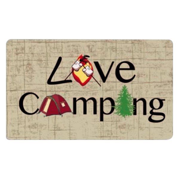 Kittrich® - "Love Camping" 18" x 30" Rubber Door Mat