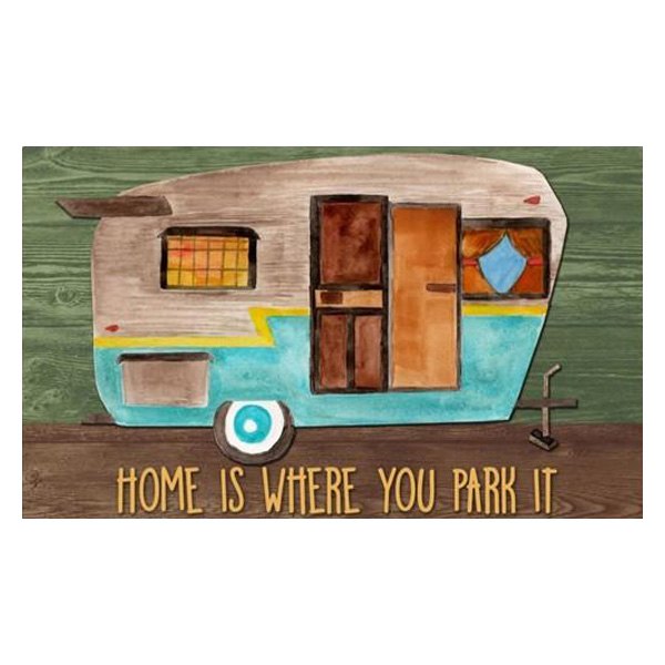 Kittrich® - "Home Is Where You Park It" 18" x 30" Rubber Door Mat
