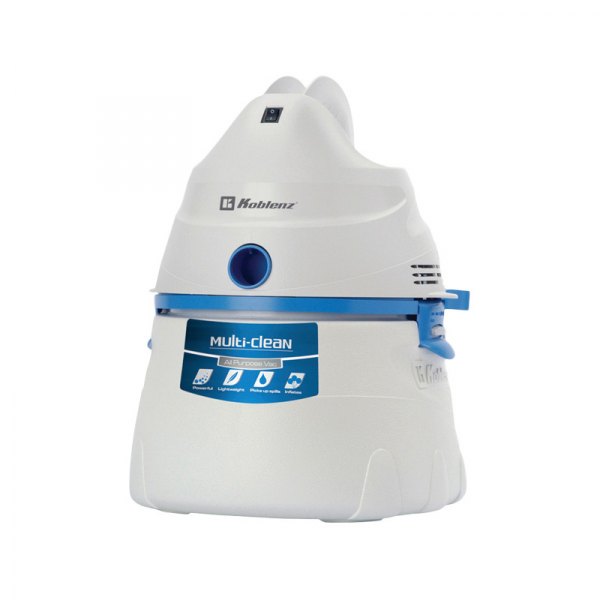 Koblenz® - Designer Series 1.75 HP White/Blue Corded Wet/Dry Blow Vacuum Cleaner
