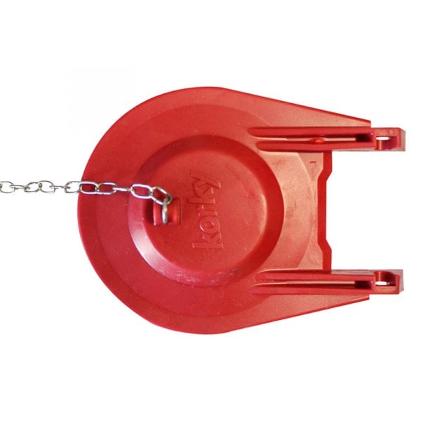 Korky® 3030BP 3" Sealing Surface Red Rubber Flapper for Eljer™ Titan