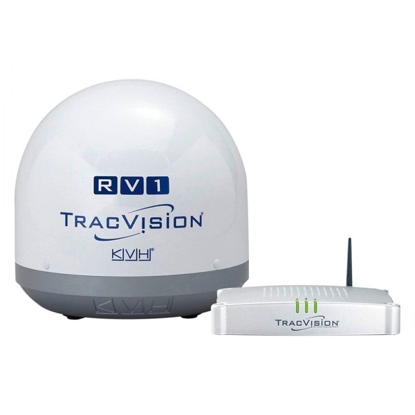 KVH® - TracVision™ White Roof Mounted 3 Receivers Satellite TV Antenna