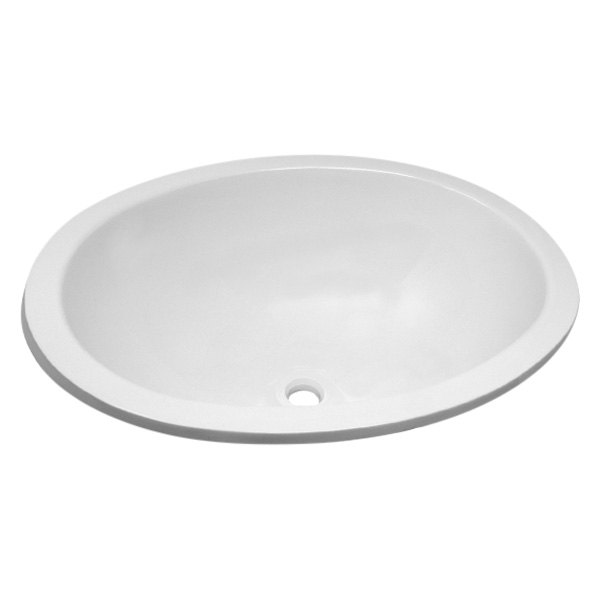 LaSalle Bristol® - Utopia™ Plastic White Drop-In Oval Single Bowl Lavatory Sink