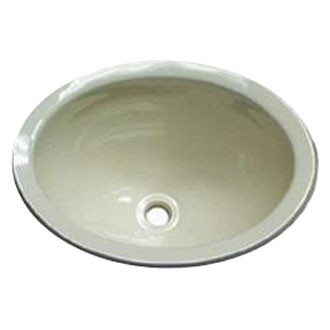 LaSalle Bristol® - Plastic White Oval Lavatory Sink (13"L x 10"W)