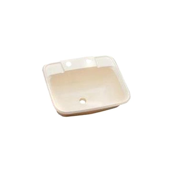 LaSalle Bristol® - Utopia™ Plastic White Drop-In Rectangular Single Bowl Lavatory Sink