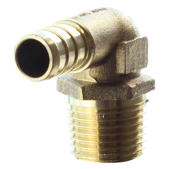 LaSalle Bristol® - 90° Brass Pex Male Elbow (1/2" Barb x 1/2" MPT)