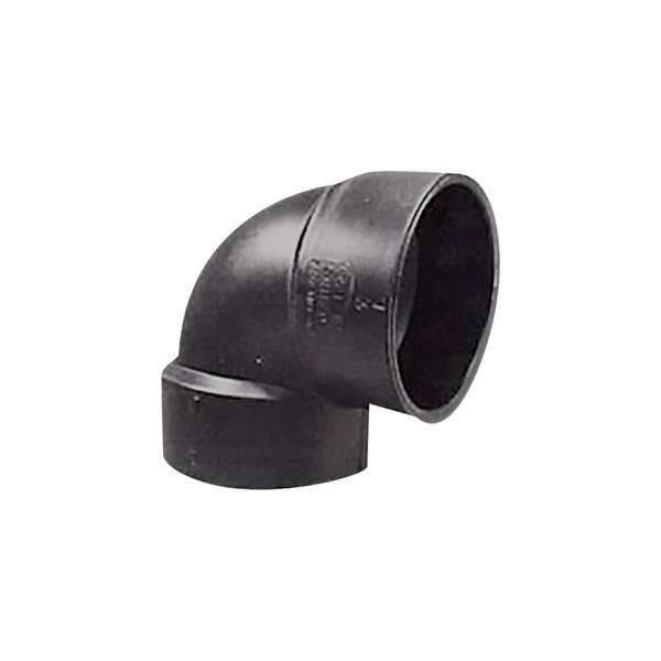 LaSalle Bristol® - 90° Black ABS Plastic Short Turn Elbow (3"Hub x 3"Female Thread)