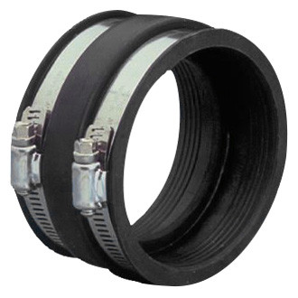 LaSalle Bristol® - 3" Hub Black Rubber Flexible Hose Connector