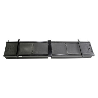 Lippert® - 22.5"W x 99.5"L Black Aluminum Double Bin Storage System