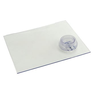 Lippert® - 12.0"W x 9.75"H Clear Screen Door Slider with Push Down Handle