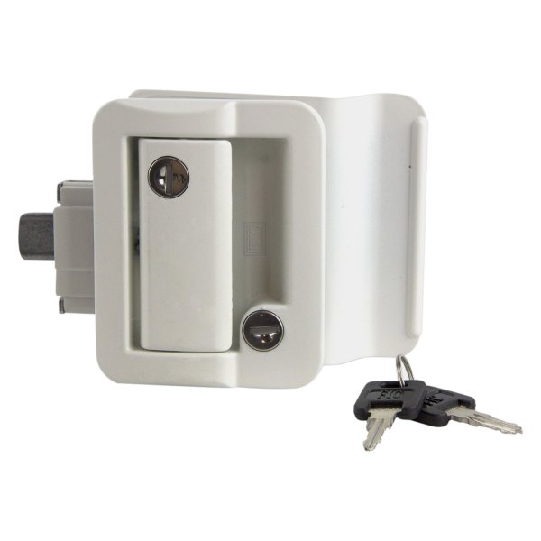 Lippert® - White Standard Key Entry Door Lock with Deadbolt