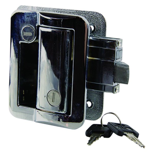 Lippert® - Chrome Standard Key Entry Door Lock with Deadbolt