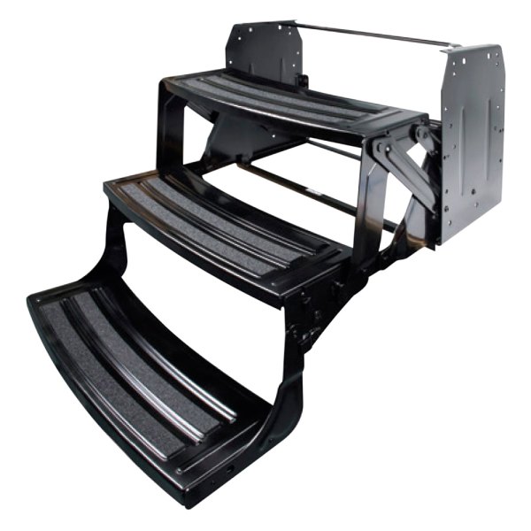 Lippert® 432690 24w X 7d X 9r Step Storage Manual Steel Black 3