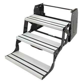 Lippert® - Alumi-Tread™ Step Storage Manual Aluminum 3 Entry Steps