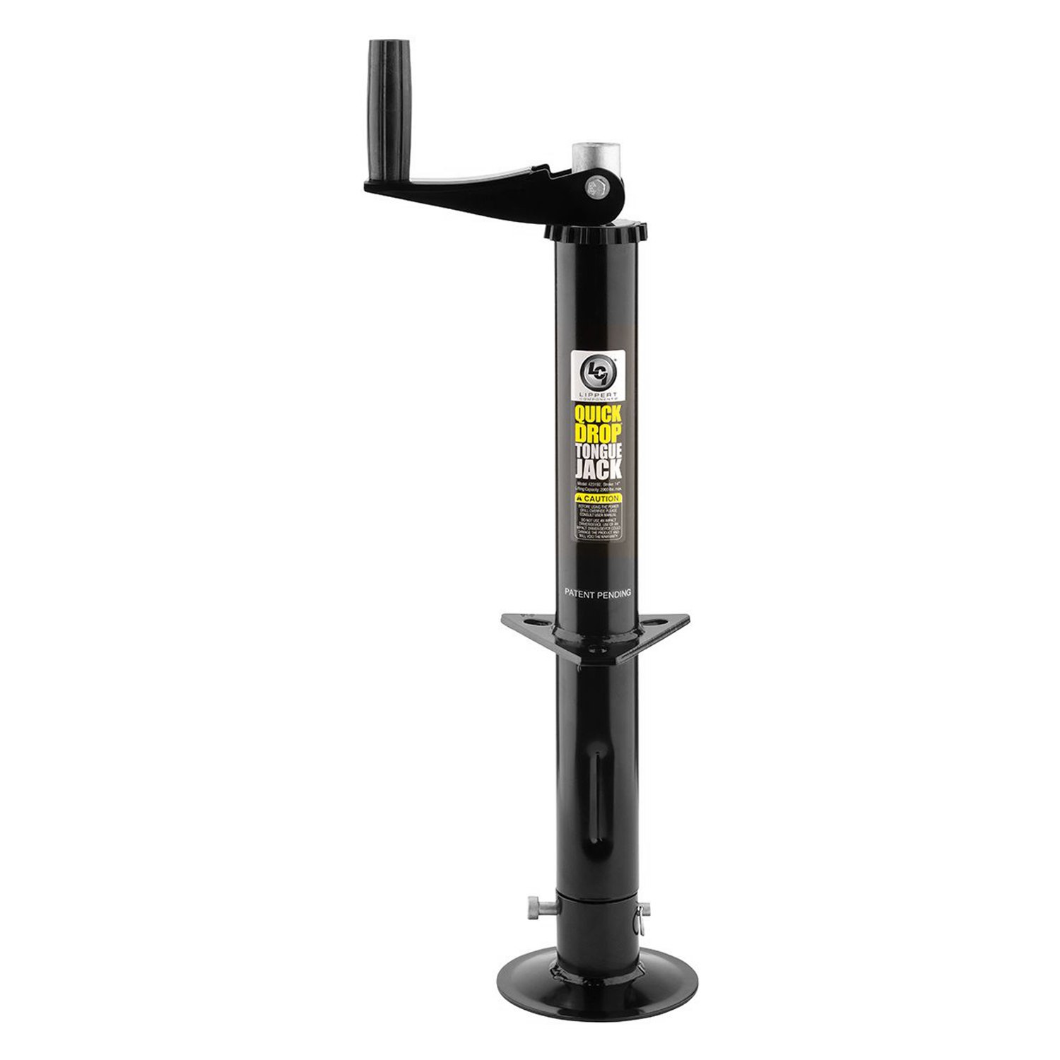 Lippert® 733926 - 2000 lb Topwind Manual Quick Drop Tongue Jack