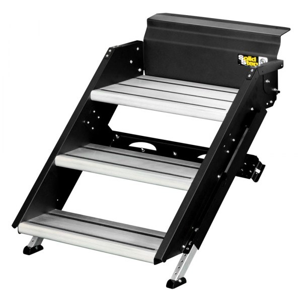 Lippert® - SolidStep™ Premium 3 Steps Steel With Aluminum Treads 400 lb Entry Steps