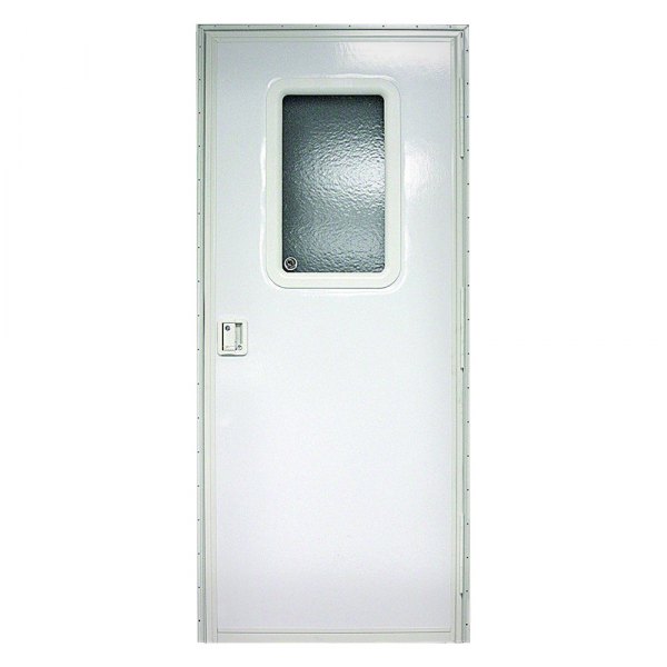 Lippert® - Polar White Pebble Rectangular Entry Door