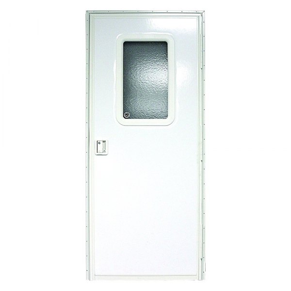 Lippert® - Polar White Pebble Rectangular Entry Door