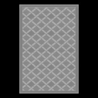 Lippert® - 6'W x 9'L Gray Polypropylene All Weather Patio Mat