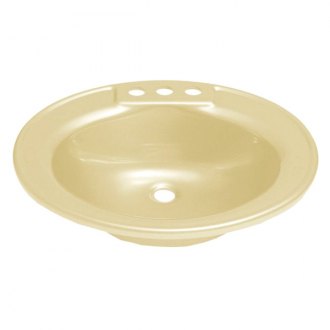 17 x 20 Oval Bone Plastic Sink for Mobile Home Manufactured Housing