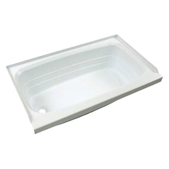 Lippert® - White Plastic Rectangular Bath Tub with Left Hand Drain (36"L x 24"W)