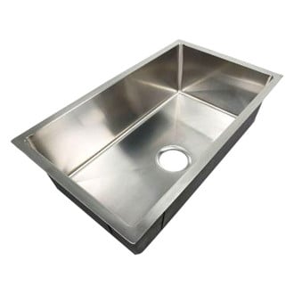 Lippert® - Stainless Steel Undermount Rectangular Single Bowl Kitchen Sink (26"L x 16"W)