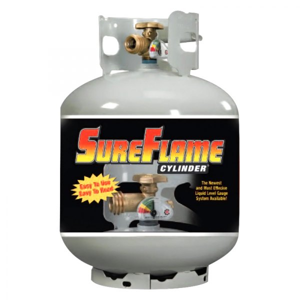 Manchester Tank® - SureFlame™ Steel Vertical White DOT LP Gas Tank with Gauge
