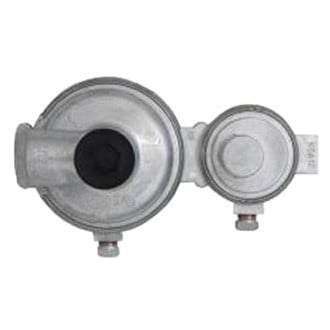 Marshall® - Excela-Flo™ 175.000 BTU Fixed Two Stage Raw Zinc/Powder Coated LP Gas Regulator (1/4" Inlet x 3/8" FNPT Outlet)