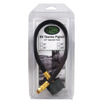 Marshall® - 425 Series 36" Thermoplastic LP Gas Hose with Plastic Clamshell Packaging (Female QCC, Type I Connection to 1/4" Male Inverted Flare)
