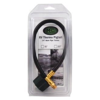 Marshall® - 426 Series Thermoplastic LP Gas Hose (Red Female QCC, Type I Connection to 1/4" Male NPT)