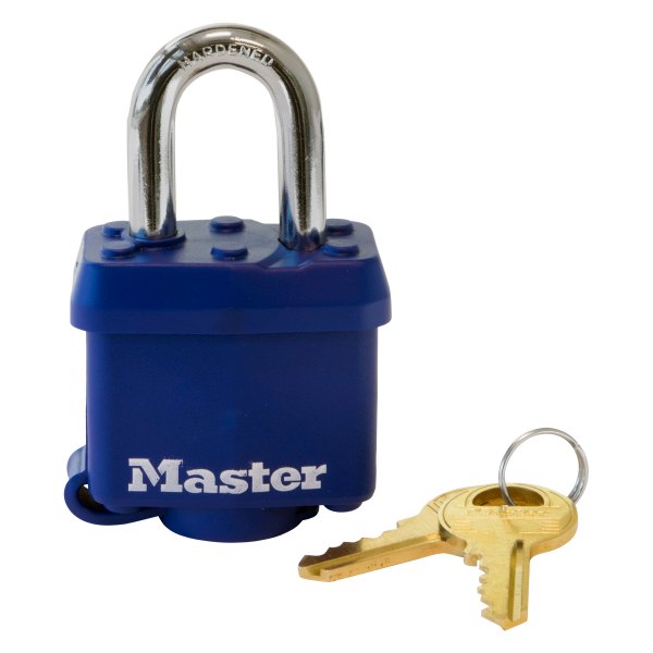 Master Lock® - Covered Laminated Steel Pin Tumbler Padlock