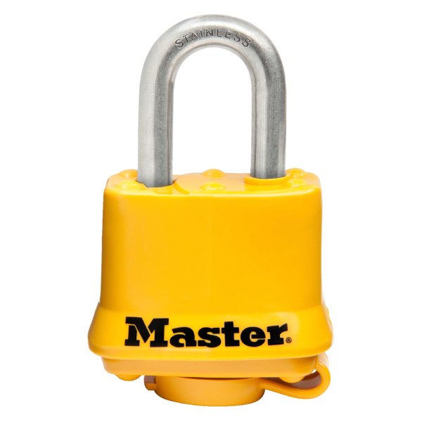 Master Lock® - Yellow Covered Stainless Steel Padlock