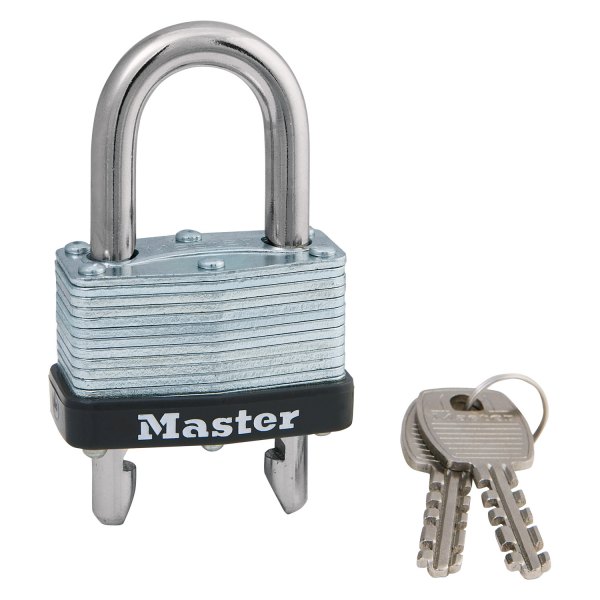 Master Lock® - Laminated Steel Warded Padlock With Adjustable Shackle