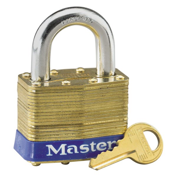 Master Lock® - Laminated Brass Pin Tumbler Padlock